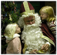 Sinterklaas with children