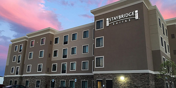 The New Staybridge Suites Holland walking distance from Dutch Village